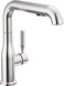Delta Almari Chrome Kitchen Faucet with PullOut Sprayer Modern Single Hole Kitchen Sink Faucet Single Handle Chrome 16943DST