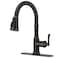 FORIOUS Antique Kitchen Faucets with Pull Down Sprayer Oil Rubbed Brown 3 in 1 Stainless Steel High Arc Single Handle Sink Faucet for Farmhouse Camper Rv Bar Fit for 1 or 3 Hole