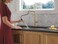 Delta Nicoli Brushed Gold USpout Kitchen Faucet with Pull Down Sprayer Modern Single Hole Kitchen Sink Faucet Single Handle Champagne Bronze 19868LFCZ