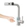 CENOSA Touchless Kitchen Faucet Motion Sensor Hands Free Single Handle Kitchen Sink Faucet with Pull Down Sprayer Brusshed Nickel