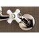 Kingston Brass KS3226PX Vintage 6 Adjustable Center Wall Mount Kitchen Faucet Polished Nickel