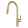 KRAUS Torak Pull Down Kitchen Faucet in SpotFree Brushed Brass with 2 Function Sprayer PreAttached Water Lines and Mounting Hardware KPF2840SFBB