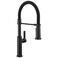 Delta Rhett Pro Style Commercial Kitchen Faucet with Pull Down Sprayer Single Hole Matte Black Kitchen Sink Faucet Single Handle Matte Black 18829DST