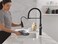 Delta Rhett Pro Style Commercial Kitchen Faucet with Pull Down Sprayer Single Hole Matte Black Kitchen Sink Faucet Single Handle Matte Black 18829DST