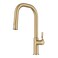 KRAUS Torak Pull Down Kitchen Faucet in SpotFree Brushed Brass with 2 Function Sprayer PreAttached Water Lines and Mounting Hardware KPF2841SFBB