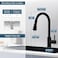 GIMILI Black Kitchen Faucet with Pull Down Sprayer Single Hole Kitchen Sink Faucet Suitable for Farmhouses RV Laundry Room Outdoor and Campers
