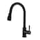 GIMILI Black Kitchen Faucet with Pull Down Sprayer Single Hole Kitchen Sink Faucet Suitable for Farmhouses RV Laundry Room Outdoor and Campers