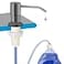 OHiHi Dish Soap Dispenser for Kitchen Sink Countertop Sink Soap Dispenser Water Pump with 47 NoSpill Extension Tube Kit Design for Kitchen Bathroom No More Refills Gray