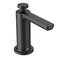 Moen Matte Black Modern Deck Mounted Kitchen Soap Dispenser with Above the Sink Refillable Bottle S3947BL