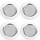 LASSHSWA 4 PCS Kitchen Sink Strainer Stainless Steel Kitchen Sink Drain StrainerSink Strainers with Large Wide Rim 45 Diameter for Kitchen Sinks