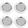 LASSHSWA 4 PCS Kitchen Sink Strainer Stainless Steel Kitchen Sink Drain StrainerSink Strainers with Large Wide Rim 45 Diameter for Kitchen Sinks