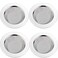 LASSHSWA 4 PCS Kitchen Sink Strainer Stainless Steel Kitchen Sink Drain StrainerSink Strainers with Large Wide Rim 45 Diameter for Kitchen Sinks