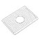 CIPOTAL 182 in x 132 in Centre Drain Sink Protector with Supersoft Silicone Feet in 304 Grade Stainless Steel