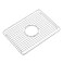 CIPOTAL 182 in x 132 in Centre Drain Sink Protector with Supersoft Silicone Feet in 304 Grade Stainless Steel