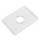 CIPOTAL 182 in x 132 in Centre Drain Sink Protector with Supersoft Silicone Feet in 304 Grade Stainless Steel