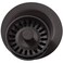 Elkay LKQD35MC Polymer Disposer Flange with Removable Basket Strainer and Rubber Stopper Mocha