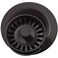 Elkay LKQD35MC Polymer Disposer Flange with Removable Basket Strainer and Rubber Stopper Mocha