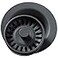 Elkay LKQD35CH Polymer Disposer Flange with Removable Basket Strainer and Rubber Stopper Charcoal