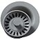 Elkay LKQD35GS Polymer Disposer Flange with Removable Basket Strainer and Rubber Stopper Greystone