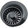 Elkay LKQD35GY Polymer Disposer Flange with Removable Basket Strainer and Rubber Stopper Dusk Gray