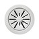 Elkay Quartz Perfect Drain 312 Polymer Disposer Flange with Removable Basket Strainer and Rubber Stopper White