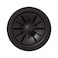 Elkay LKPDQD1BK Quartz Perfect Drain 312 Polymer Disposer Flange with Removable Basket Strainer and Rubber Stopper Black