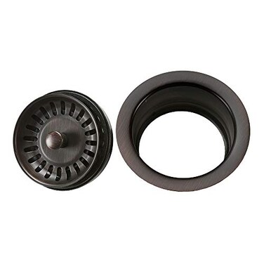 Premier Copper Products D130ORB 35Inch Deluxe Garbage Disposal Drain with Basket Oil Rubbed Bronze