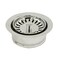 Westbrass D2089SEV05 312 Kitchen Sink Waste Disposal Drain Flange and Basket Strainer Polished Nickel
