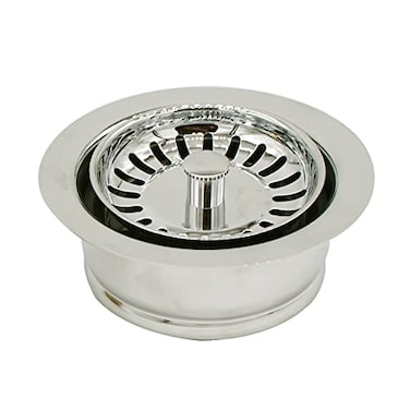Westbrass D2089SEV05 312 Kitchen Sink Waste Disposal Drain Flange and Basket Strainer Polished Nickel