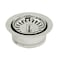 Westbrass D2089SEV05 312 Kitchen Sink Waste Disposal Drain Flange and Basket Strainer Polished Nickel