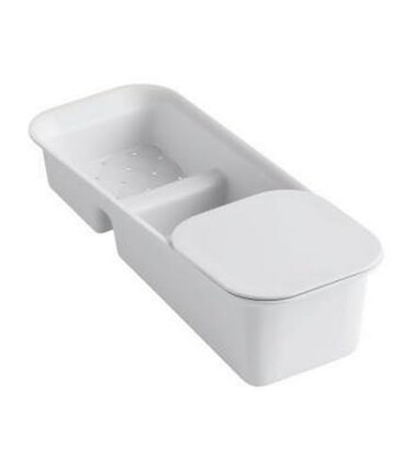 Kohler K62390 151116 x 678 Rinsing Colander with Cutting Board White