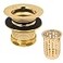 Westbrass Junior Basket Style Bar Sink Strainer Polished Brass D21801