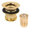 Westbrass Junior Basket Style Bar Sink Strainer Polished Brass D21801
