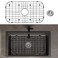 LOCVCDA Kitchen Sink Grid 26 x 14 Sink Protectors for Kitchen Sink with Center Drain Sink Bottom Grid Stainless Steel Sink Protector Sink Grate for Bottom of Kitchen Sink 26 x 14 Center Drain