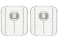 SlimmKISS Kitchen Sink Grid Stainless Steel Sink Protectors Sink Bottom Grid Sink Racks for for Single or Double Bowl Sink Corner Radius Sink Grate Rear Drain Hole with Sink Strainer2pack