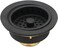 Westbrass R21462 312Inch Large Post Style Kitchen Sink Basket Strainer Matte Black