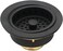 Westbrass R21462 312Inch Large Post Style Kitchen Sink Basket Strainer Matte Black