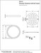 Westbrass Shower Strainer Set with Screws Grill and Crown Oil Rubbed Bronze D31212