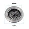 Mr. Scrappy Mr Scrappy 35 Sink Drain Assembly with Twist Lock Basket Strainer Solid Brass Brushed Nickel