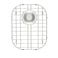SlimmKISS Sink Grid Protectors Stainless Steel Sink Grates Kitchen Bottom Sink Grid Corner Radius Sink Drain Rear Hole with Sink Strainer