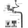QruiLanTu Single Sink Kitchen Sink Drain Kit Space Saving Flexible Drain Pipe Flexible PTrap Drain Strainer with 312 Inch Sink Drain Assembly Kit 304 Stainless Steel