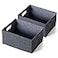 PANPAN-Shine PANPANShine 2 pack selfsupporting collapsible felt storage basket in darkgrey for storaging and sorting of clothes toys and office files