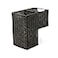 KOUBOO Wicker Step Basket Dark Brown Rectangular 15 in L x 95 in W x 1575 in H Dual Compartments