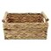 HODAKJUE Storage Basket made by Water Hyacinth with Wood Handles Arts and Crafts Medium