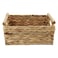 HODAKJUE Storage Basket made by Water Hyacinth with Wood Handles Arts and Crafts Medium