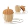 TENEBRALUX Handmade Small Rattan PineconeShaped Storage Basket Ideal for Organizing Small Items Dollhouse Decoration and Photography Props