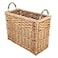 YAHUAN Natural Wicker Storage Basket with Builtin Handles Stair Basket Magazine Basket Large Wicker Baskets for storage Home Organizing Laundry Wicker
