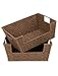StorageWorks Round Paper Rope Woven Basket for Pantry Organizers and Storage Stackable Pantry Storage Baskets for Shelves Brown 2Pack