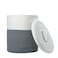 Yimi's Dream Yimis Dream Storage Basket with Lid Small Lidded Cotton Rope Storage Bins for Organizing Cute Woven Round Covered Laundry Baskets White Grey 12D x 135H Inches