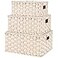 GRANNY SAYS Wicker Storage Baskets with Lids Set of 3 Decorative Storage Boxes Baskets for Organizing Butter Milk 3Pack